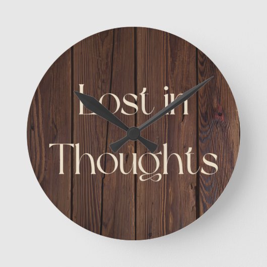 Horloge Ronde Lost in Thoughts (Recto)