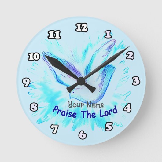 Horloge Ronde Louange l'horloge du Seigneur Christian (Recto)