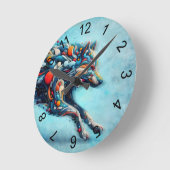 Horloge Ronde Loup (Angle)