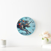 Horloge Ronde Loup (Maison)
