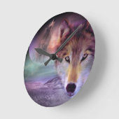 Horloge Ronde Loup de lune (Angle)