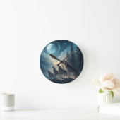 Horloge Ronde Loups (Maison)