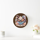 Horloge Ronde Louveur de café (Maison)