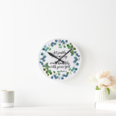 Horloge Ronde Love Mercy Scripture (Maison)