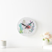 Horloge Ronde Lovely Llamas V (Maison)