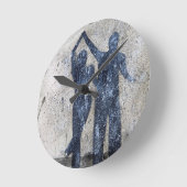 Horloge Ronde Lovers dancing (Angle)