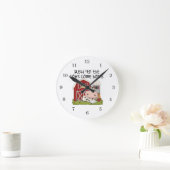 Horloge Ronde Lu 'jusqu'aux vaches venez à la maison (Maison)