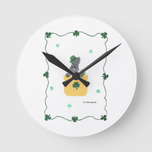 Horloge Ronde Lucky Shamrock Scottie