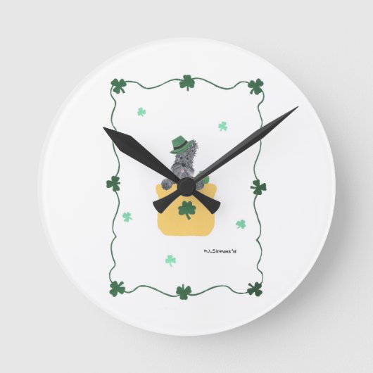 Horloge Ronde Lucky Shamrock Scottie (Recto)