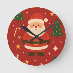 Horloge Ronde Lueur festive de fêtes