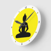 Horloge Ronde Lumière - Bouddha Shakyamuni (horloge murale) (Angle)