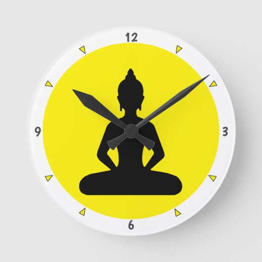 Horloge Ronde Lumière - Bouddha Shakyamuni (horloge murale) (Recto)