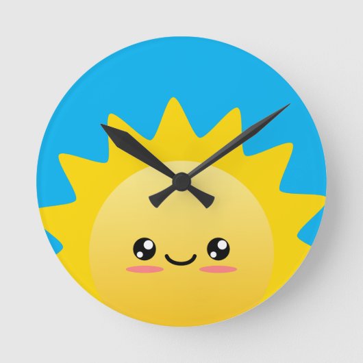 Horloge Ronde Lumière du soleil (Recto)
