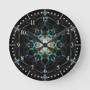 Horloge Ronde Lumière multi de galaxie de couleur dans l'espace