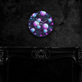 Horloge Ronde Luminosité du système solaire | Planète rose viole