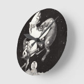 Horloge Ronde Lune céleste ciel Univers Dieu Nuit Illustration (Angle)