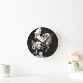 Horloge Ronde Lune céleste ciel Univers Dieu Nuit Illustration (Maison)