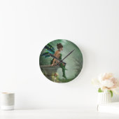 Horloge Ronde Lune Fée (Maison)