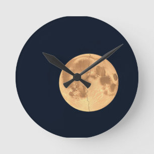 Horloge Ronde Lune Fendue