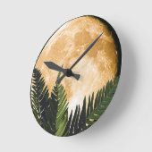 Horloge Ronde Lune tropicale (Angle)