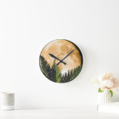Horloge Ronde Lune tropicale (Maison)