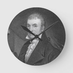 Horloge Ronde Luther Martin, gravée par William A. Wilmer (c.18
