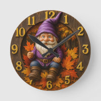 Lutins d'automne avec feuilles d'érable rustique