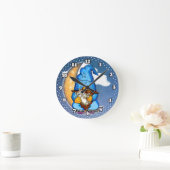Horloge Ronde Lutins de lune (Maison)