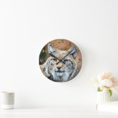 Horloge Ronde Lynx Bobcat Wildlife (Maison)