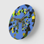 Horloge Ronde M Bleu (Angle)