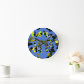Horloge Ronde M Bleu (Maison)