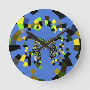 Horloge Ronde M Bleu