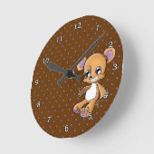 Horloge Ronde M. Teddy (Angle)