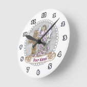 Horloge Ronde Ma Croix d'Ange Rose (Angle)