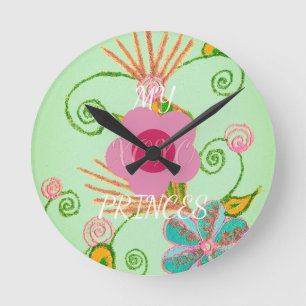 Horloge Ronde Ma petite princesse Design de XOXO
