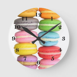 Horloge Ronde Macarons
