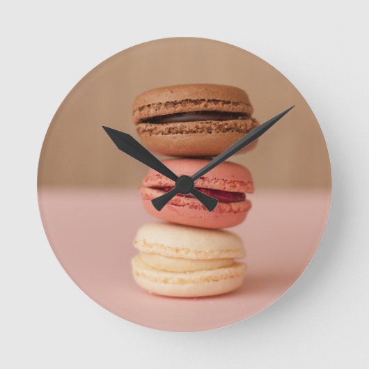 Horloge Ronde Macarons (Recto)