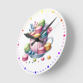Horloge Ronde Macarons Reloj de pared (Angle)