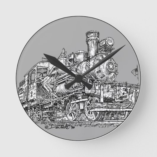 Horloge Ronde Machine à vapeur 1899 de Heisler (Recto)