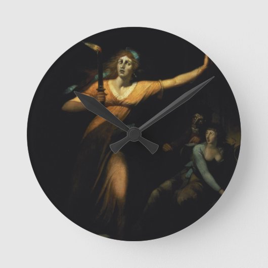 Horloge Ronde Madame Macbeth Sleepwalking, 1783 (huile sur la (Recto)