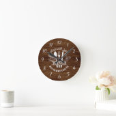 Horloge Ronde Made with Love Personalized Acrylic Wall Clock (Maison)