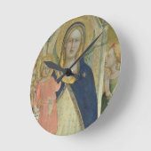 Horloge Ronde Madonna and Child enthroned with Saints, détail (Angle)
