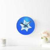 Horloge Ronde Magen Lavan (Étoile blanche) (Maison)