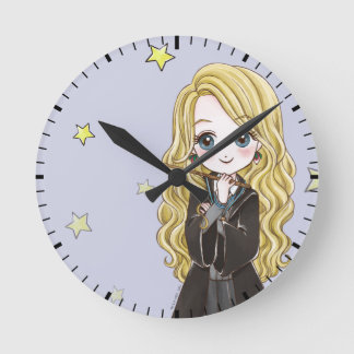Horloge Ronde Magical Luna Lovegood Watercolor