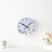 Horloge Ronde Magical Metallic Christmas Balls (Maison)