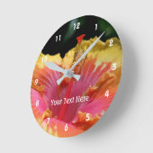 Horloge Ronde Magnificent Hibiscus Flower (Angle)