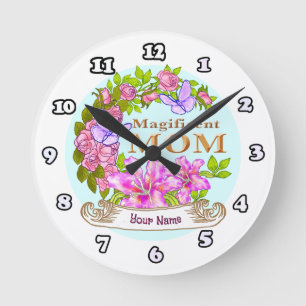 Horloge Ronde Magnifique maman