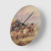 Horloge Ronde Mail Coaches on the Road : The Quicksilver Devonp (Angle)