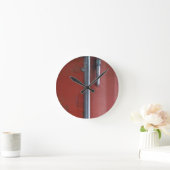 Horloge Ronde Maillot en argent rouge Chevy (Maison)