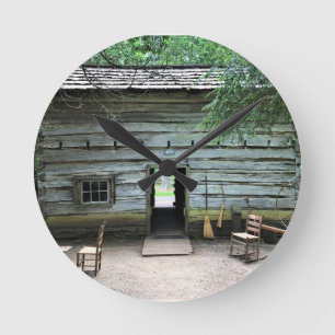 Horloge Ronde Maison Appalachian à Mabry Mill, Virginie